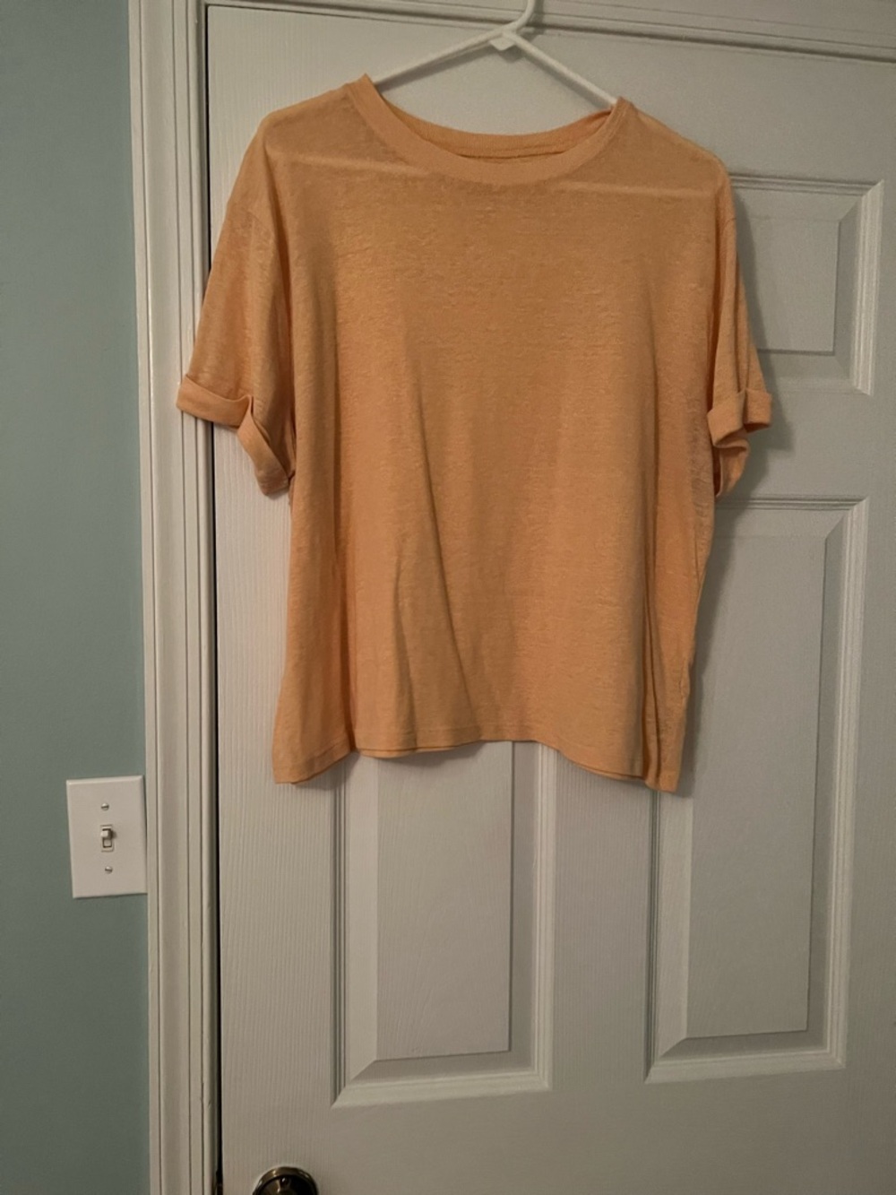 a new day Soft Peach Crewneck Tee